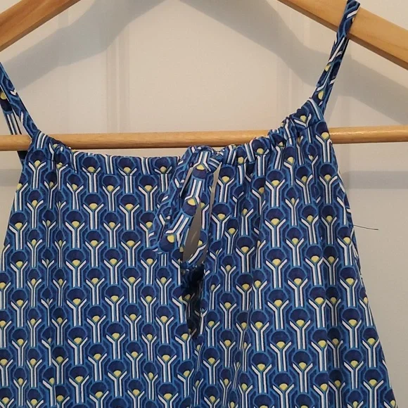 J. McLaughlin Halter Dress, Blue & White, Size L - Picture 5 of 10